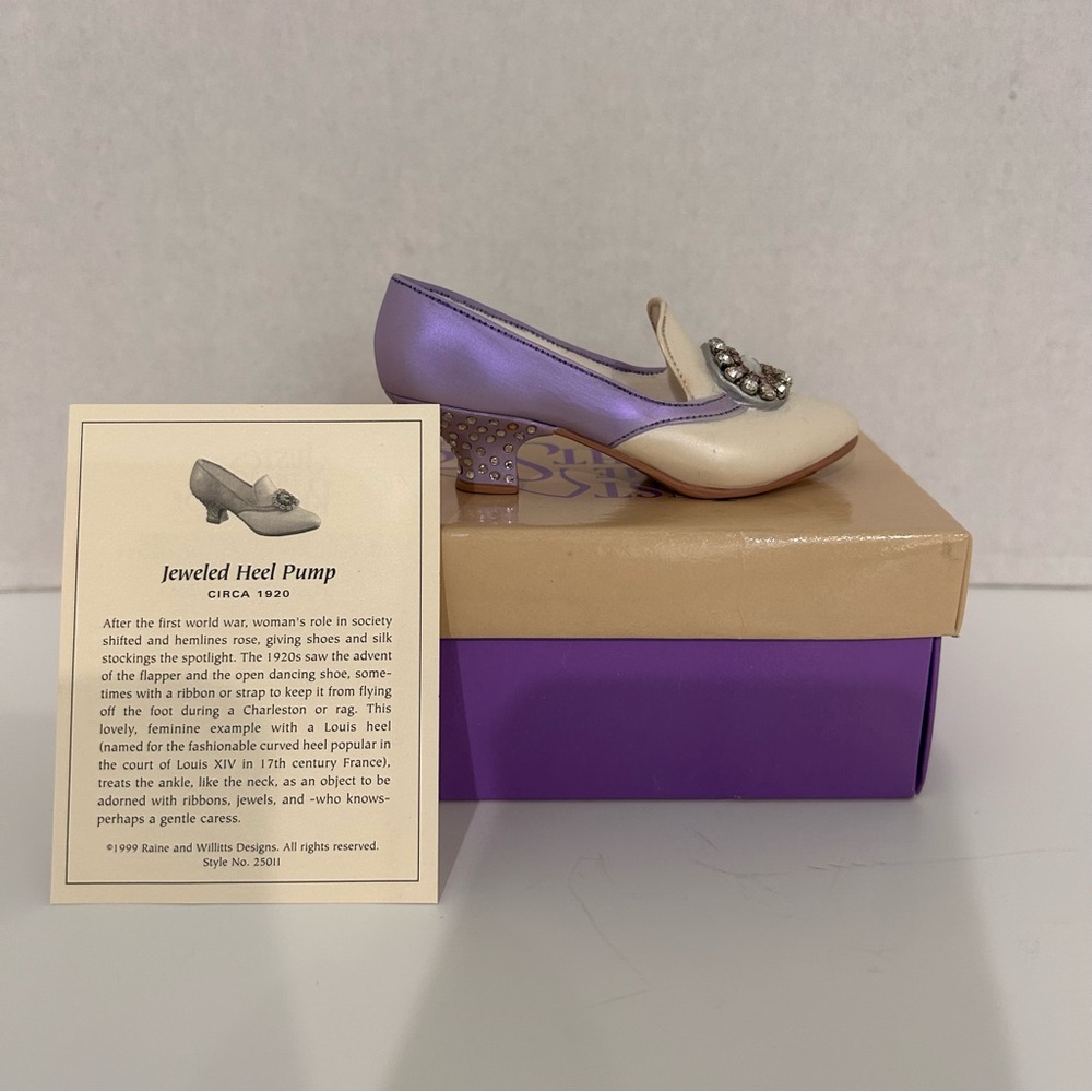 Just The Right Shoe “Jeweled Heel Pump"
